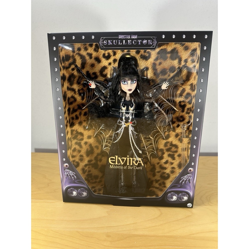 Monster High Skullector Elvira Mistress of The Dark Doll 2025 NIB